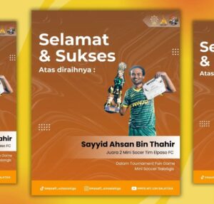 Sayyid Ahsan bin Thahir Raih Juara 2 Bersama Elpaso FC di Turnamen Mini Soccer Salatiga