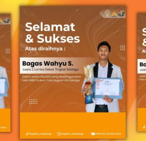 Mahasiswa Aqidah dan Filsafat Islam Ukir Prestasi, Bagas Wahyu Saputra Juara 2 Debat Salatiga