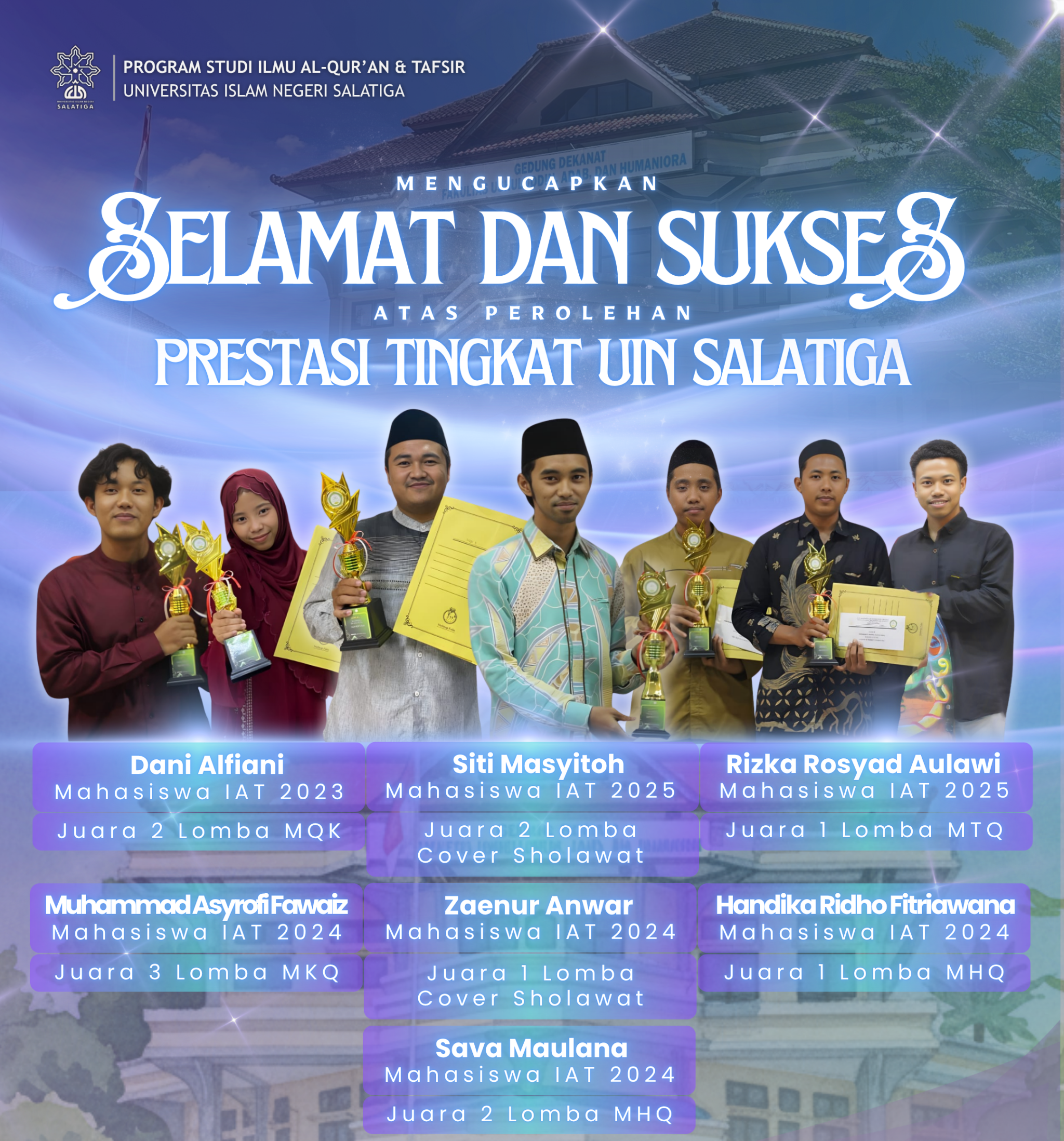 Prestasi Gemilang 7 Mahasiswa IAT UIN Salatiga dalam Ajang JQH Fest 2026