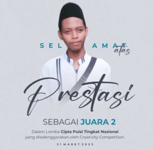 Mahasiswa Hadis FUADAH UIN Salatiga Ukir Prestasi Nasional, Alfan Kurniawan Raih Juara 2 Lomba Cipta Puisi