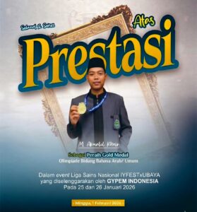 Mahasiswa Ilmu Hadis UIN Salatiga Raih Gold Medal Olimpiade Bahasa Arab di Liga Sains Nasional IYFEST x UBAYA
