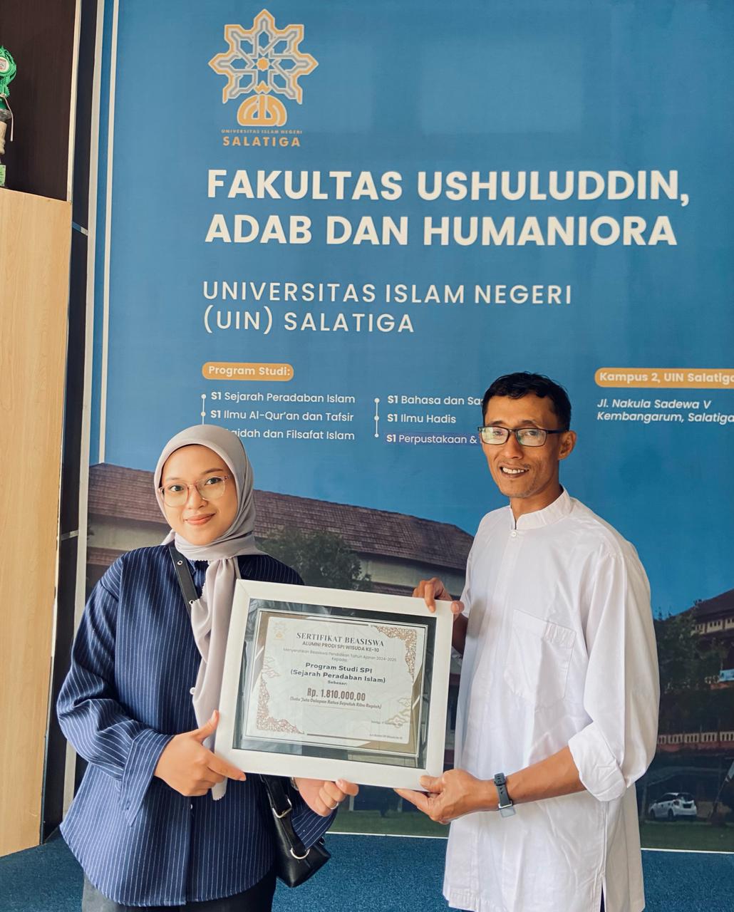 Alumni Prodi SPI Wisuda ke-10 Salurkan Dana Hibah Beasiswa Rp1.810.000 untuk Pengembangan Kompetensi Mahasiswa